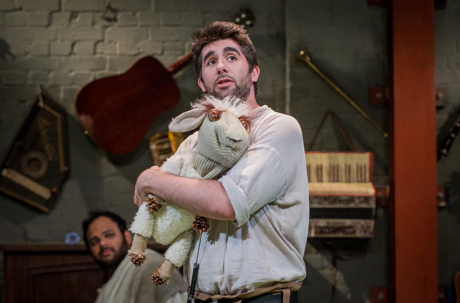 Simon Lipkin in As You Like It, composed by Jude Obermüller (photo by Robert Workman)