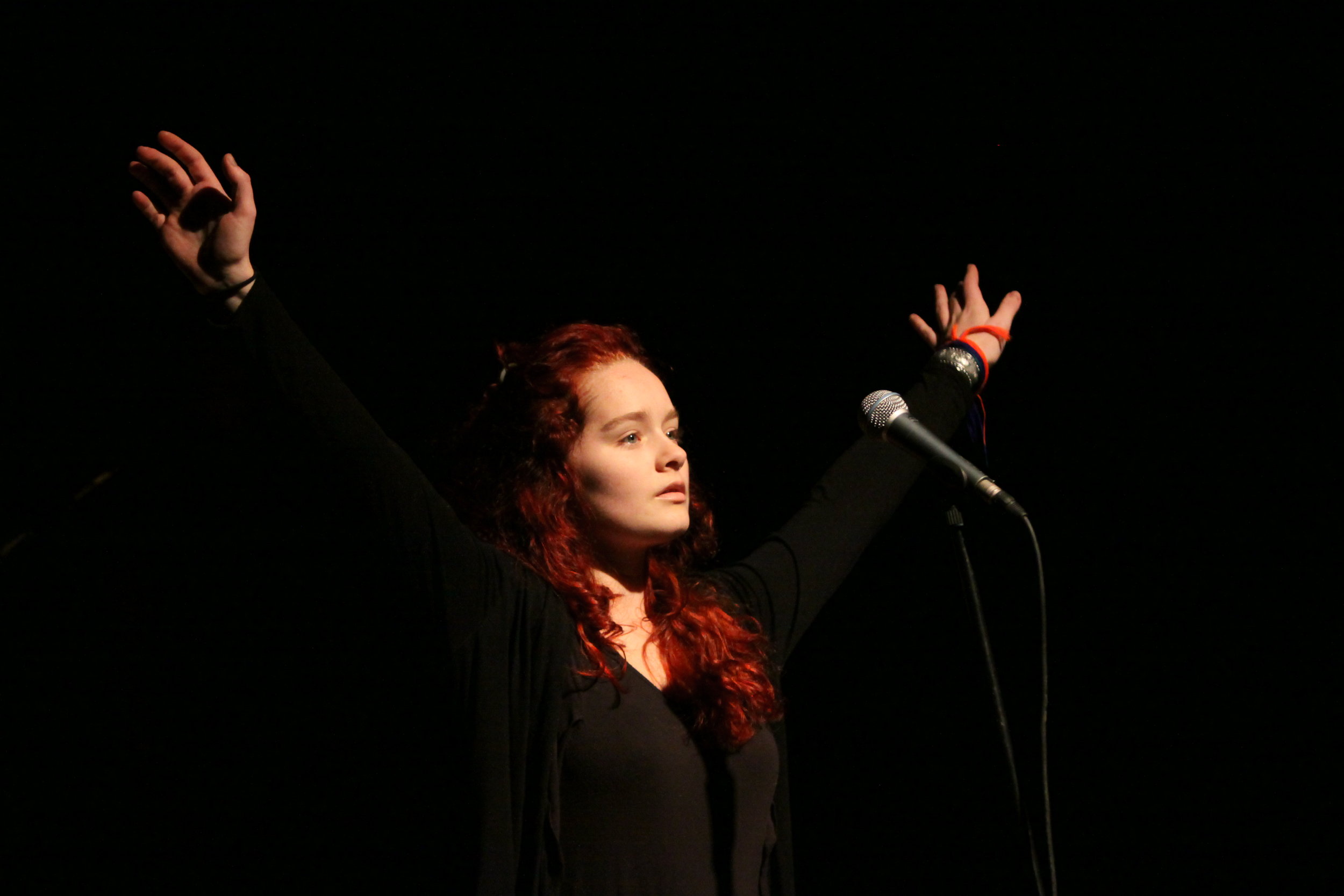 Georgie Fuller in Forbidden Fruit, Brighton Festival, Brighton Dome, composed by Jude Obermüller (photo by Sarah Sutherland-Rowe)