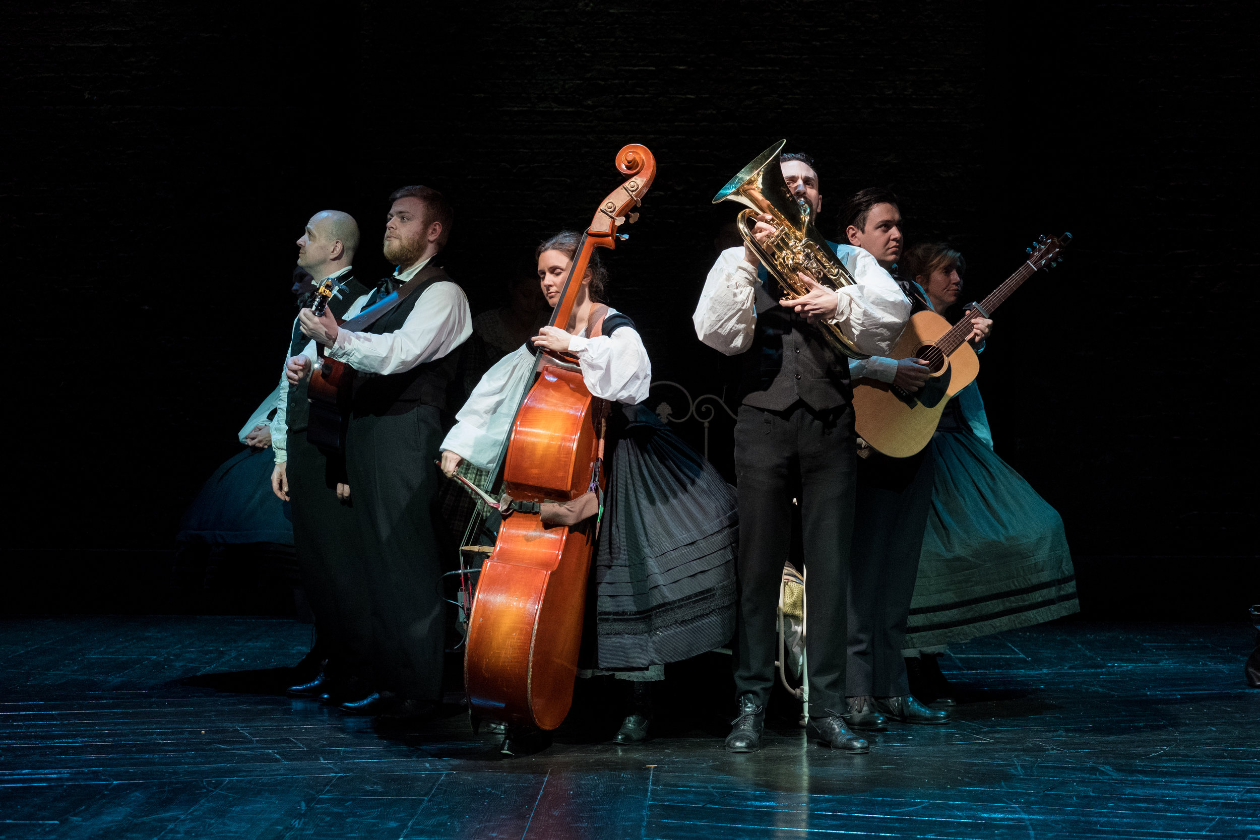  The cast of Alice in Wonderland, Storyhouse, composed by Jude Obermüller (photo by Mark McNulty) 