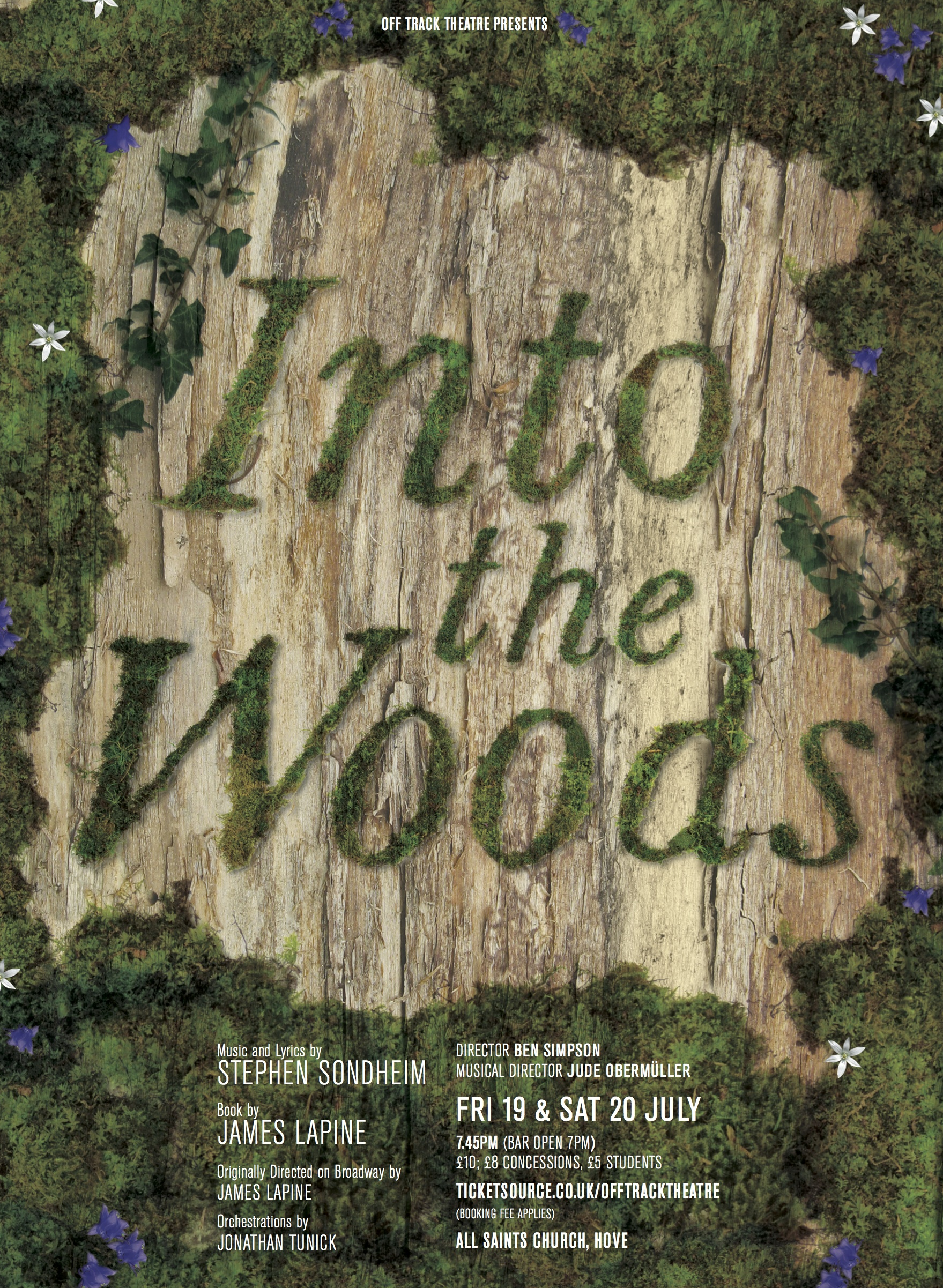 Into the Woods artwork, Off Track Theatre, Brighton 2014, conducted by Jude Obermüller.png