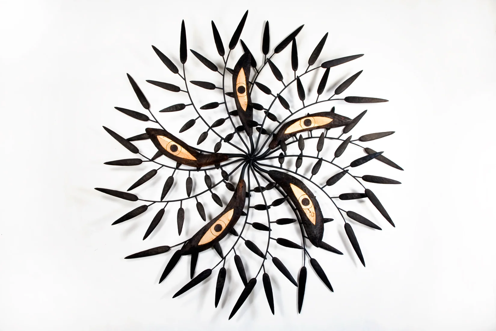 Black Bird of Paradise, 2008 Bass wood, steel and pine 162" x 162" x 12" Private Collection, La Jolla, CA
