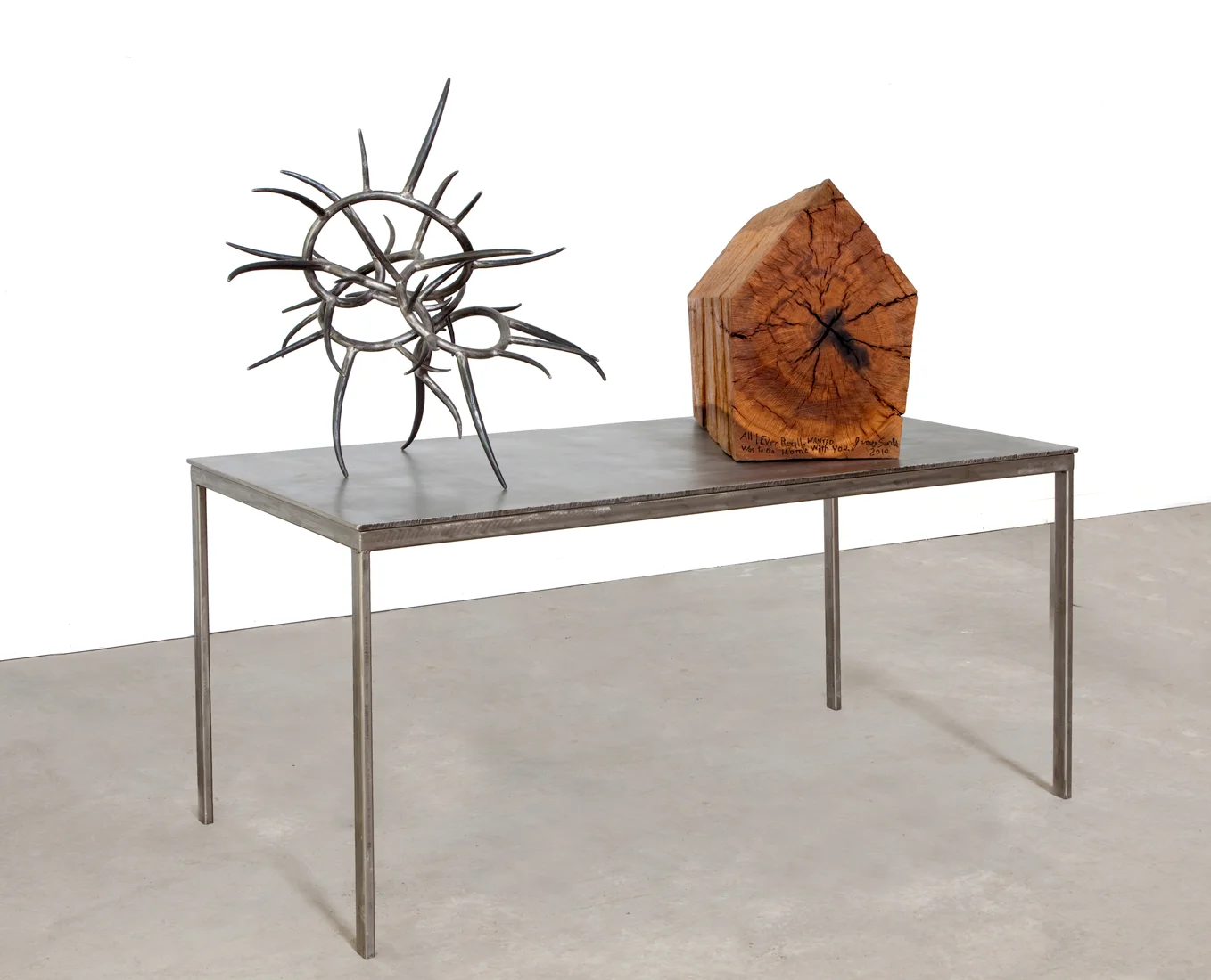 Snake Head, 2010 Steel 27’’ x 26’’ x 28’’ PRICE UPON REQUEST All I ever really wanted was to go home with you, 2010 Live Oak 22’’ x 28’’ x 14’’ PRICE UPON REQUEST