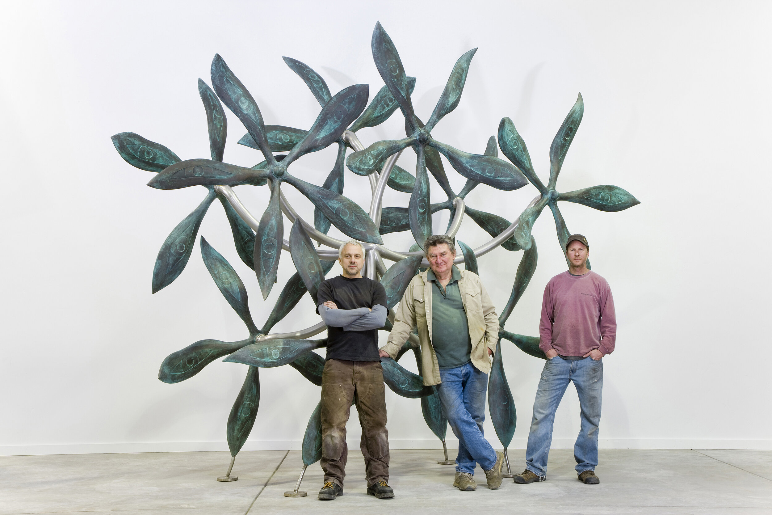 Ten Big Bronze Flowers, 2010