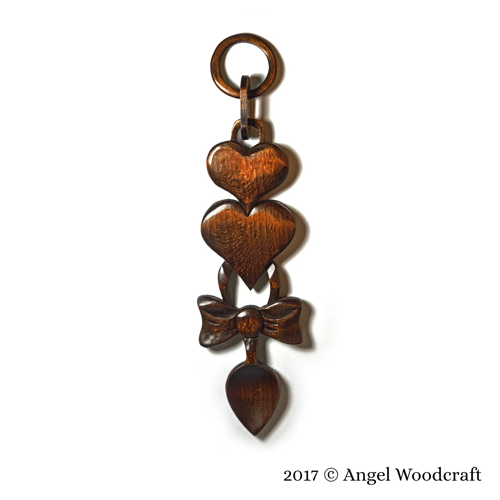 welsh love spoon personalised engraving heart dark 2