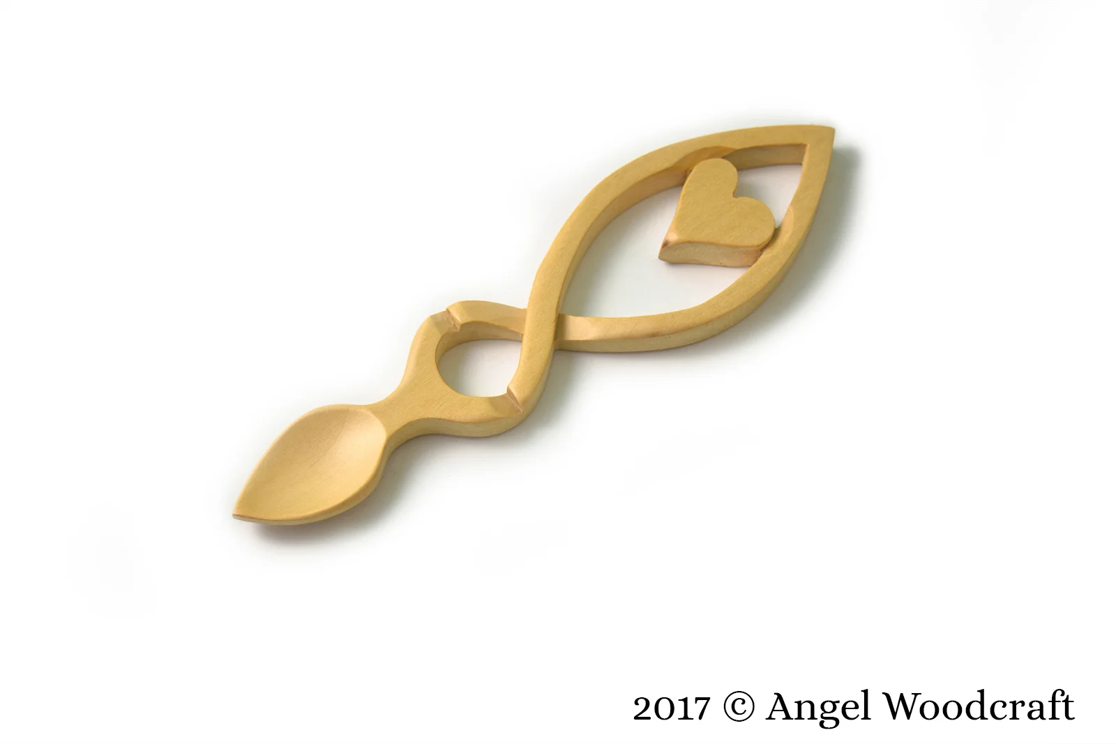 welsh love spoon simple minimalist heart light 1