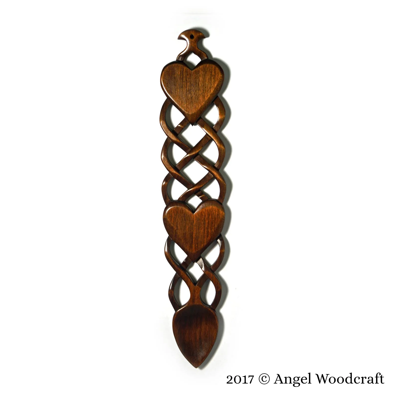 welsh love spoon grand celtic knot work dark 2