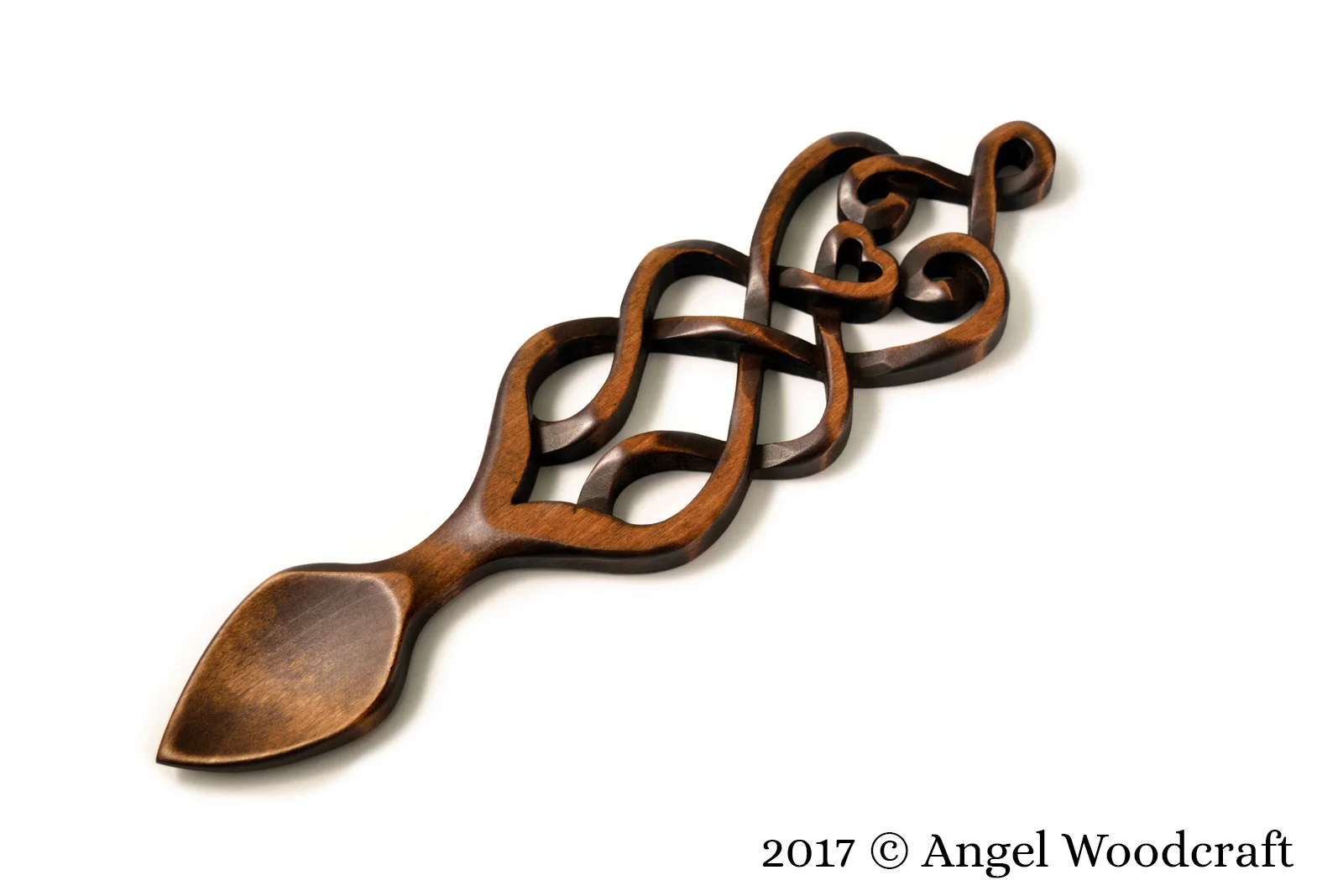 welsh love spoon eternal love story anniversary and wedding gift dark 1