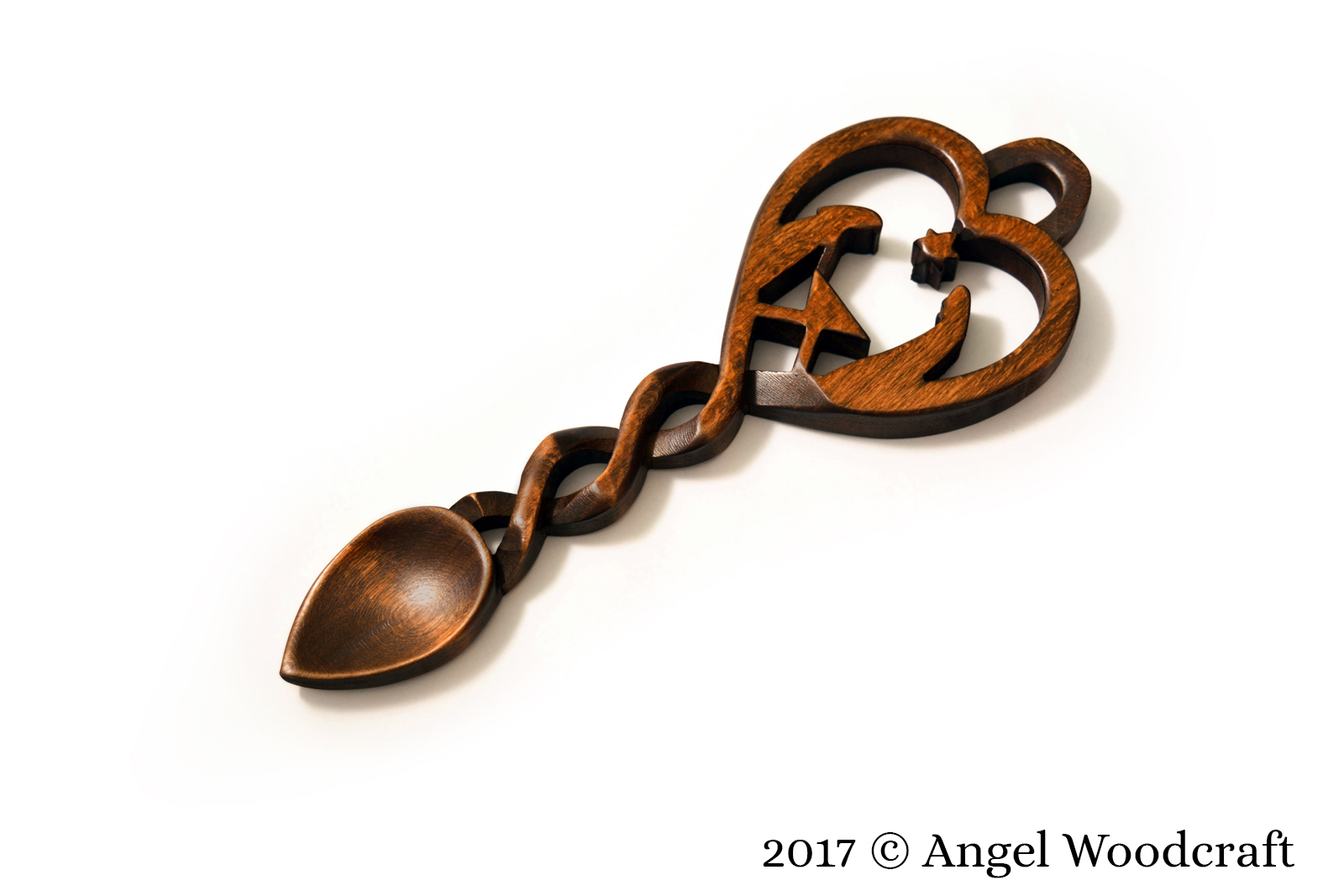 welsh love spoon nadolig christmas nativity ornament dark 1