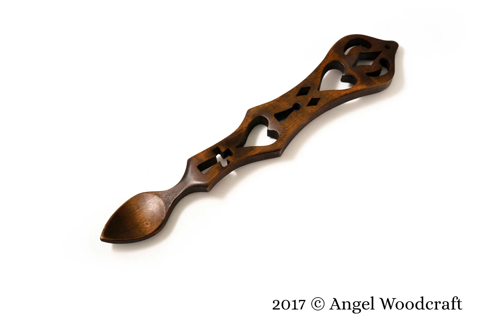 welsh love spoon ornate christian fortune dark 1