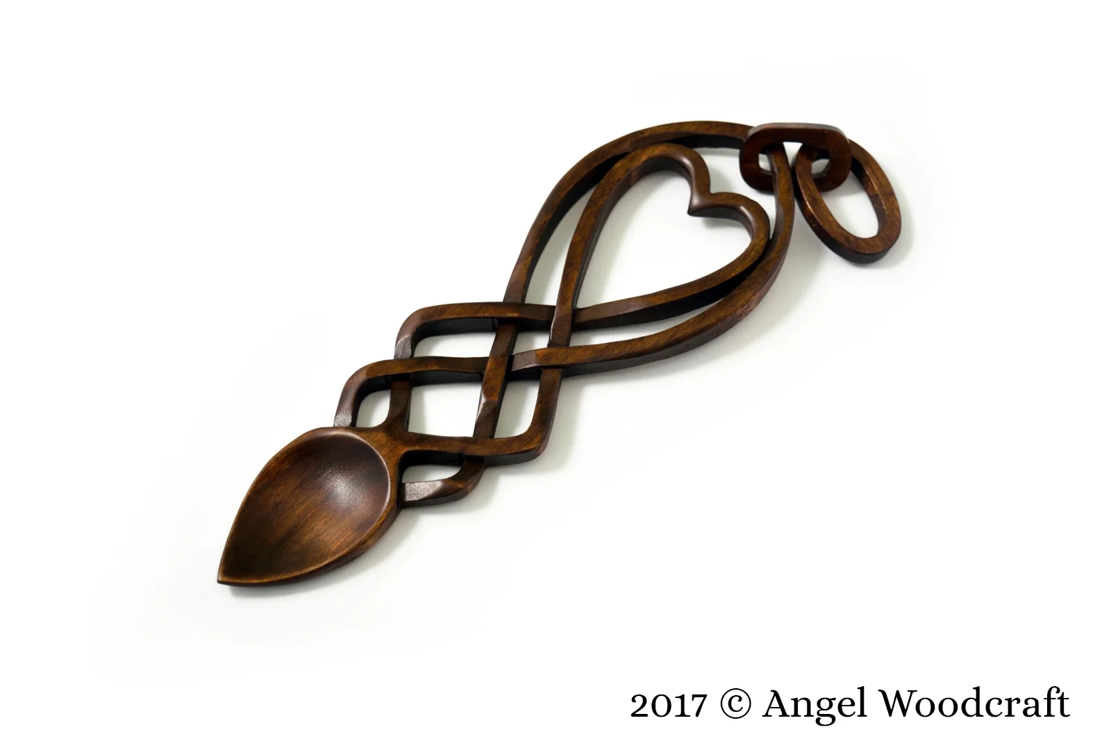 welsh love spoon intricate celtic knot work gift 1