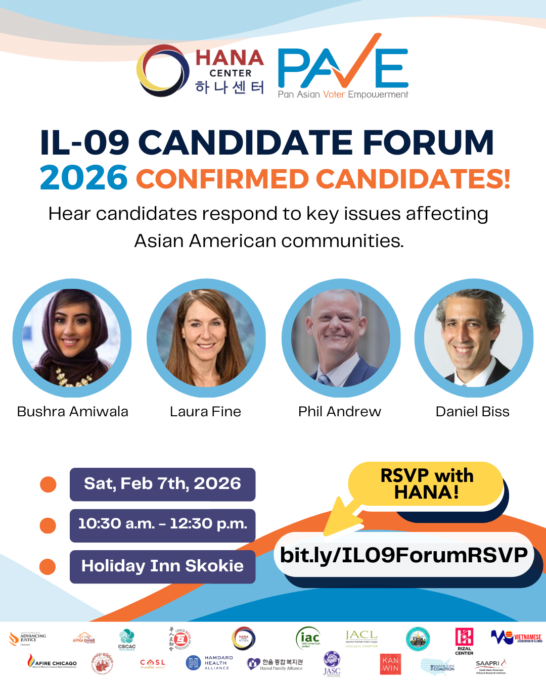 IL-09 PAVE Candidate Forum // IL-09 후보자 간담회