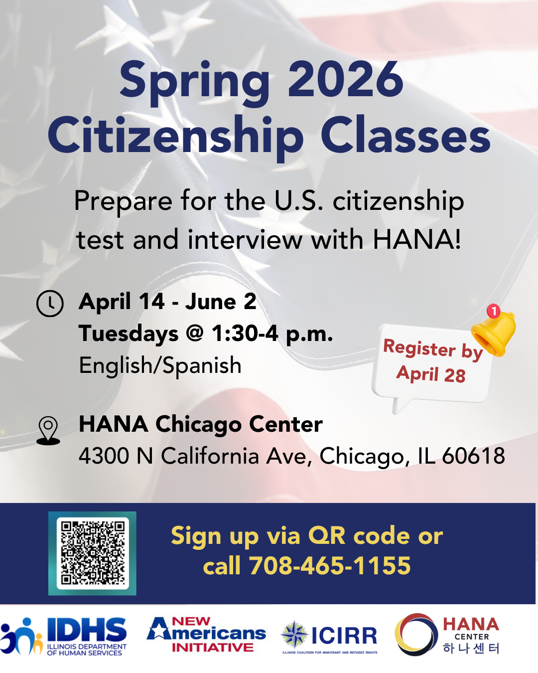 Last Day to Register for Citizenship Classes