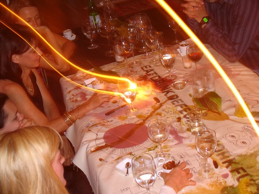 The Seven Deadly Commonalities, performance/dinner happening, 2011, detail