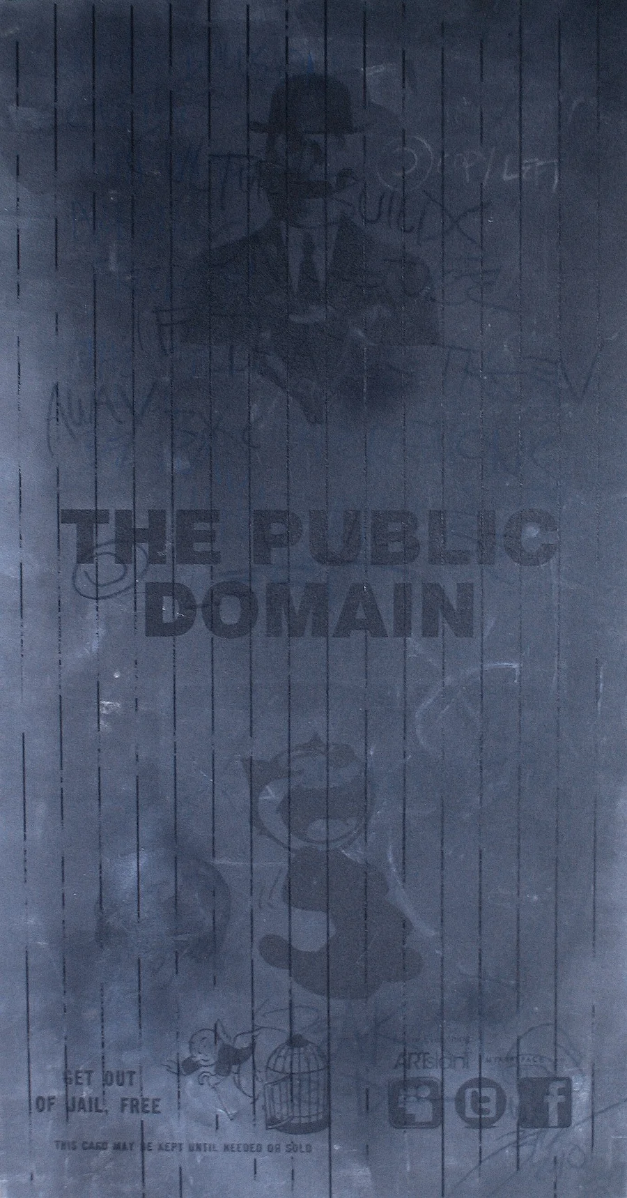 the public domain #1, 2010, acrylic on canvas 34" x 64"