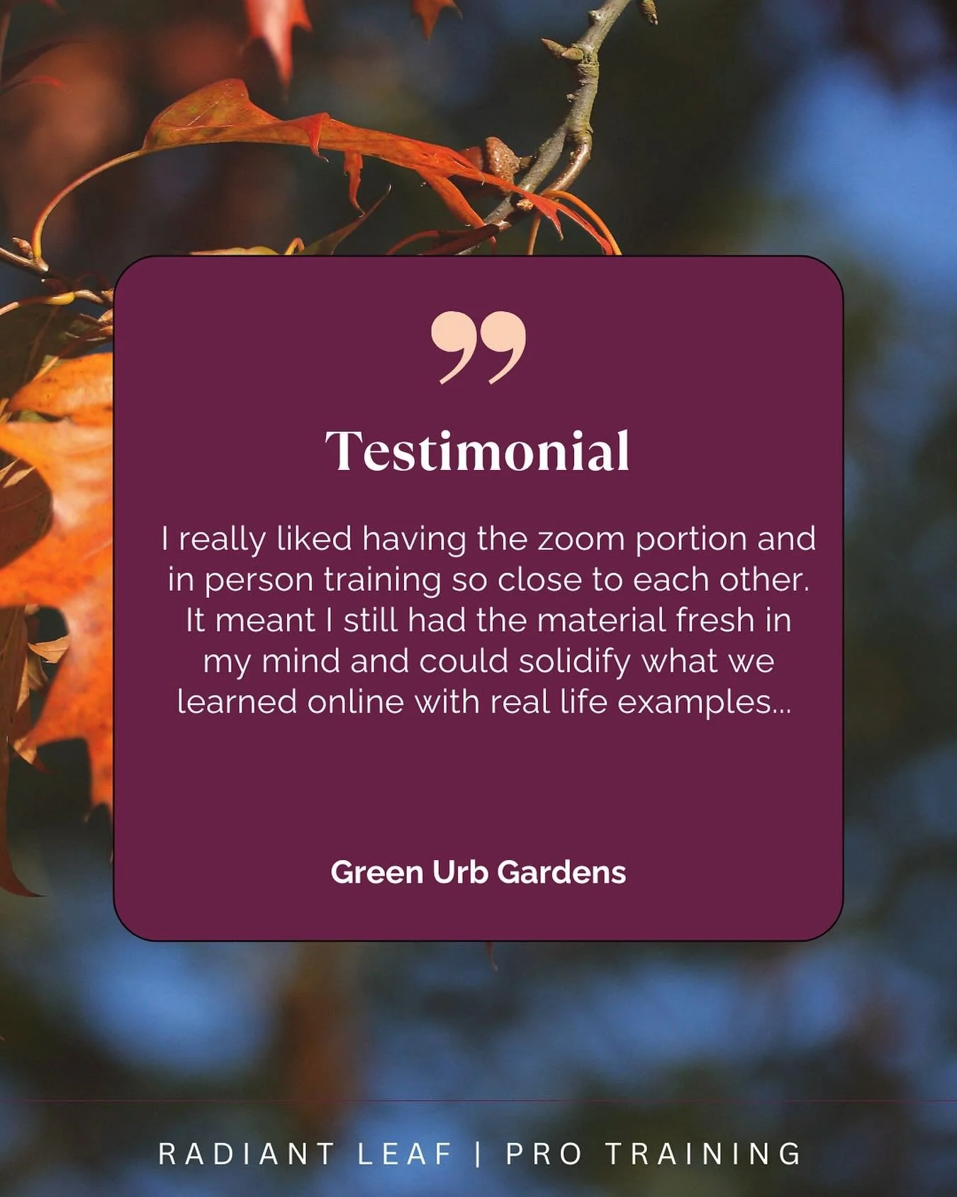Dedicated to creating beautiful and ecologically healthy landscapes, @greenurbgardens works with us every year. Owner Meghan deeply understands the importance of training Green Urb Gardens&rsquo; horticulturists AND the next generation of gardeners! 