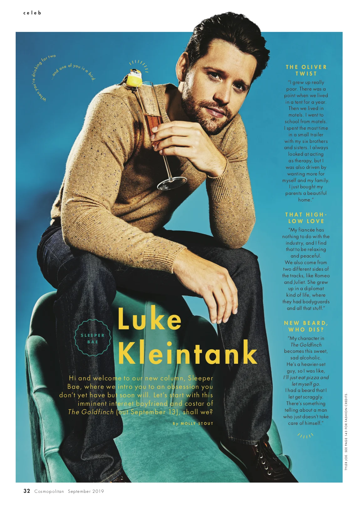 Luke Kleintank Cosmopolitan September 19 Maxwell Losgar Luke Kleintank Cosmopolitan September 19 Maxwell Losgar