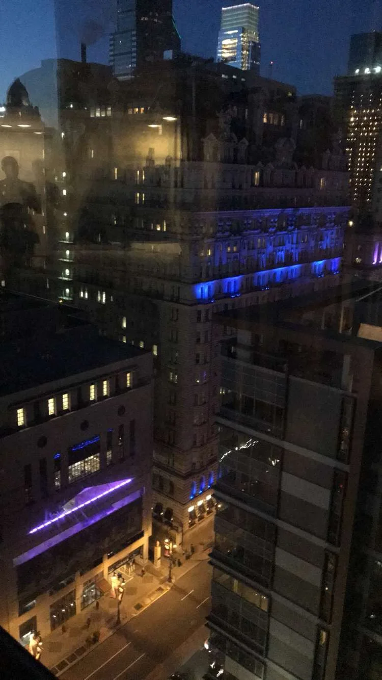 Philadelphia - View from Hotel Room of the Hyatt and Bellevue Shops