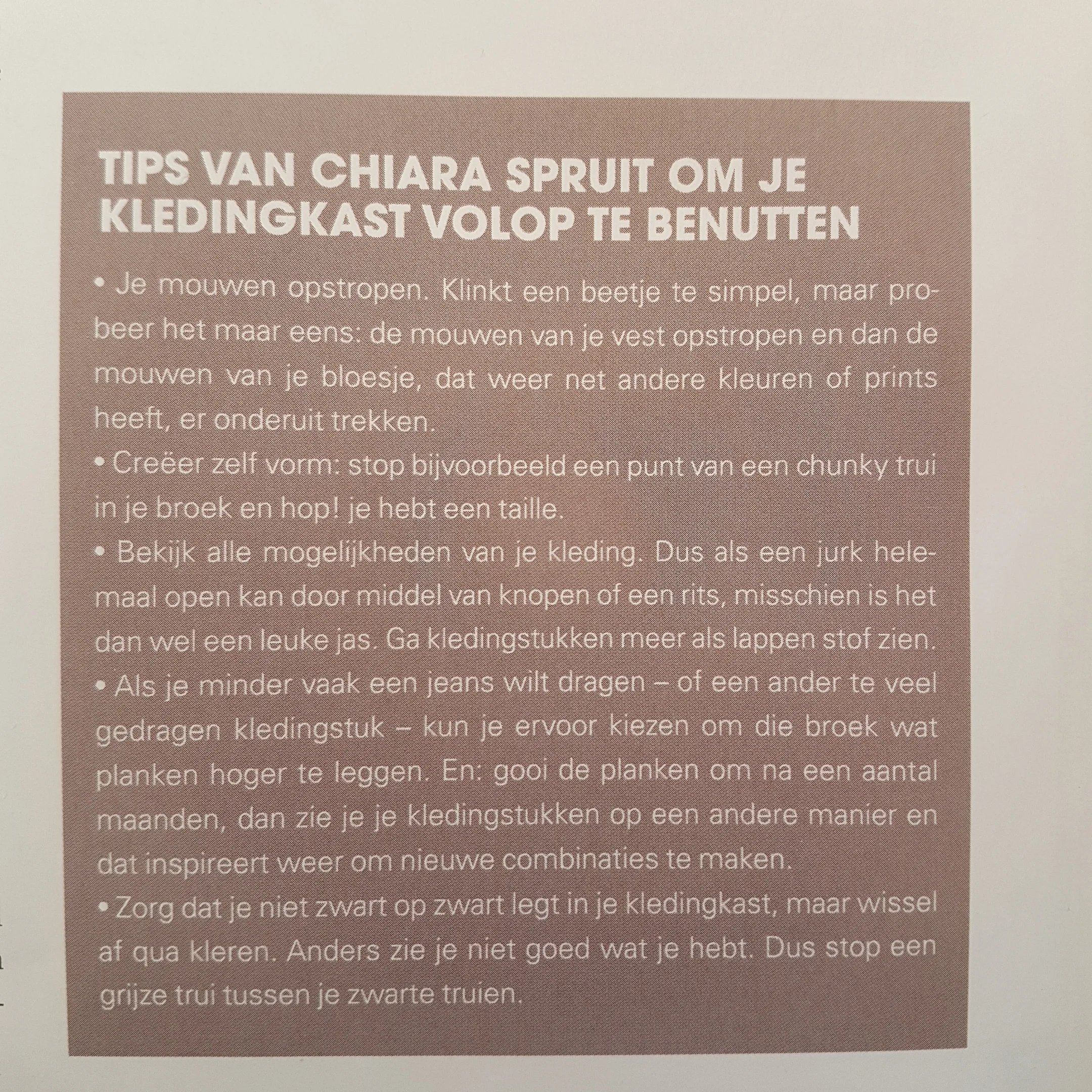 geschreven door Aaf Brandt Corstius voor Jan magazine