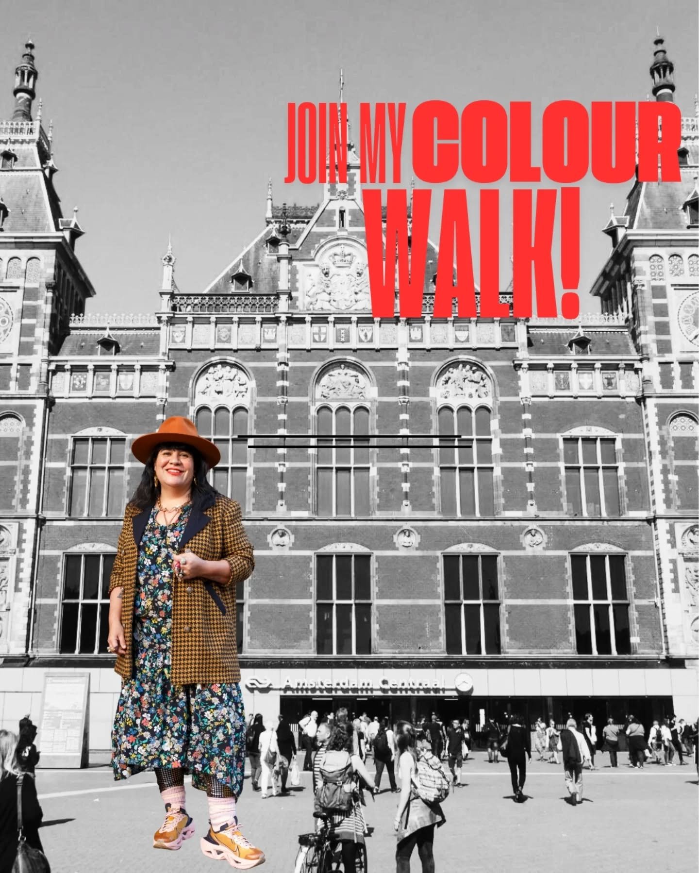 UITNODIGING: Join my Colour Walk a.s. zaterdag 28 feb om 11.00u bij Centraal Station Amsterdam.

Toen ik in Londen was werd mij meerdere keren gevraagd of ik een Colour Walker was. In de buurt waar ik verbleef organiseert @suekreitzman maandelijks zo