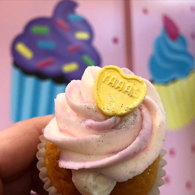 Celebrating with a sweet treat 🧁 #happyvalentinesday 💜