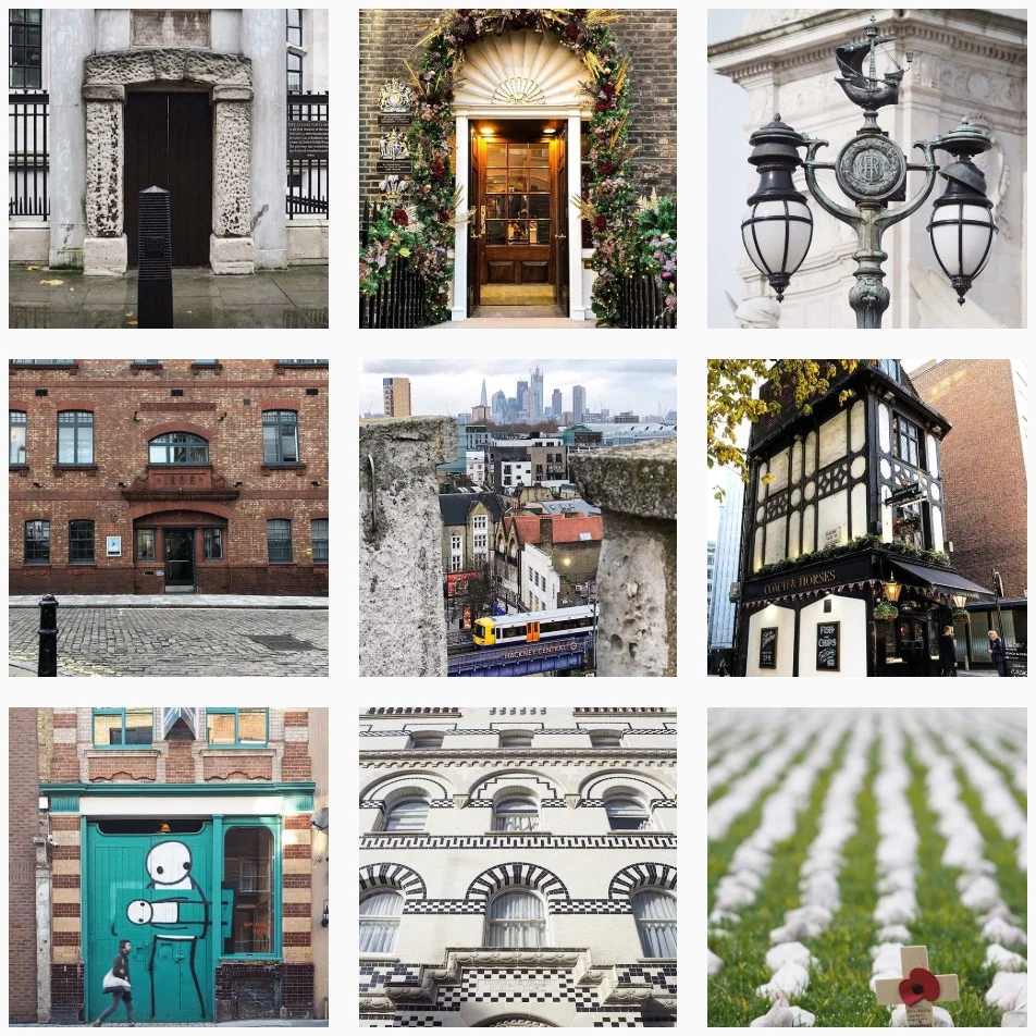 Photos from Katie’s highly popular Instagram profile @look_uplondon