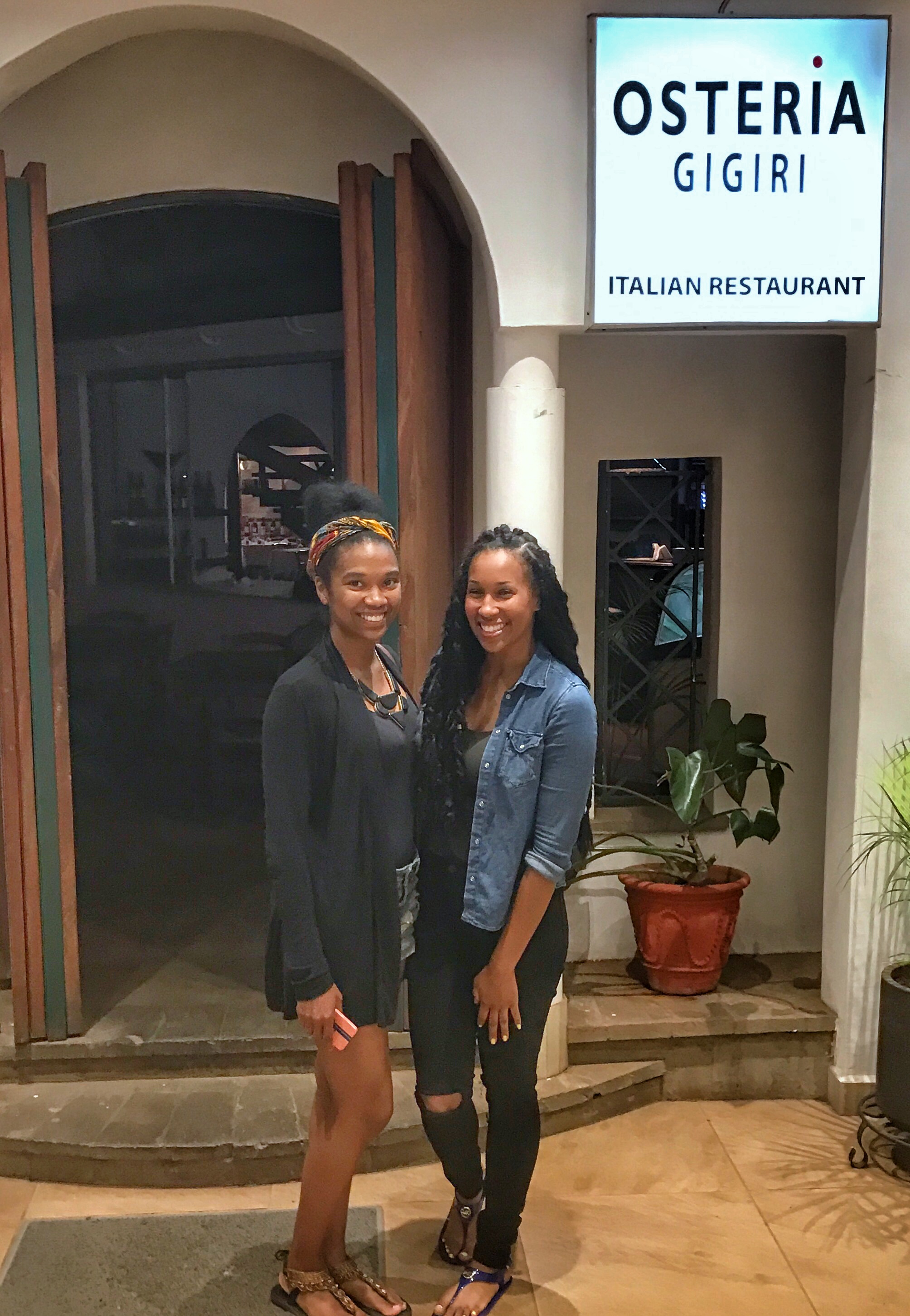 Me & my mentee, Tassion at Osteria