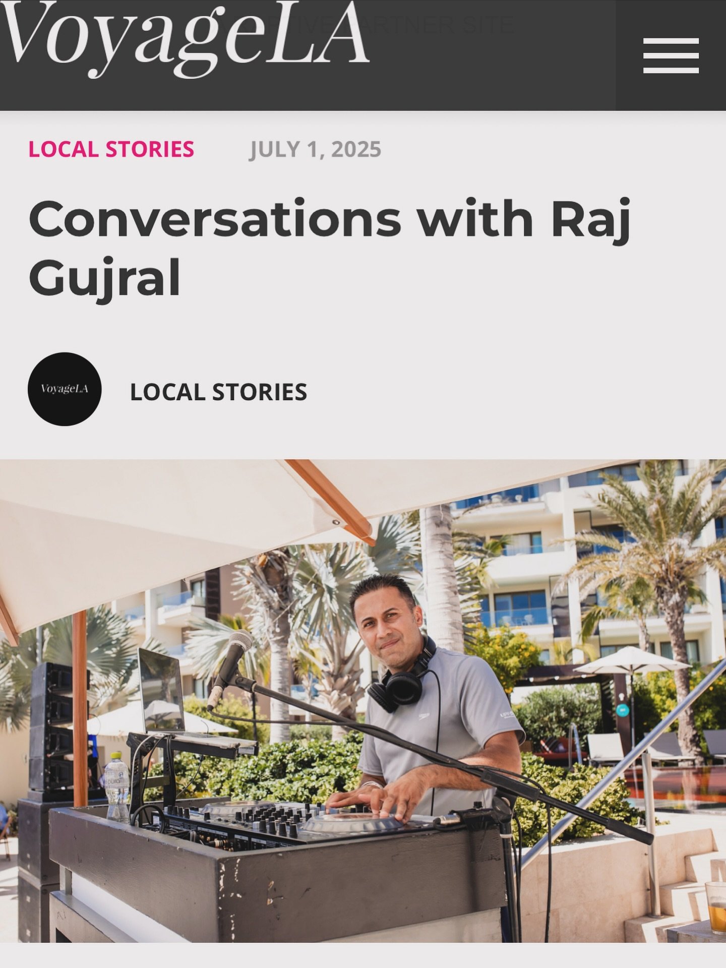 Talent is given by God 🌅 but you should respect it by doing good work! 💪.
.
Thank you @voyagelamag for letting me share my story.
.
🔗Link in Bio !
.
.
.
#soundnation #dj #losangeles #lalife #thisisla #discoverla #california #voyagela #voyagelag