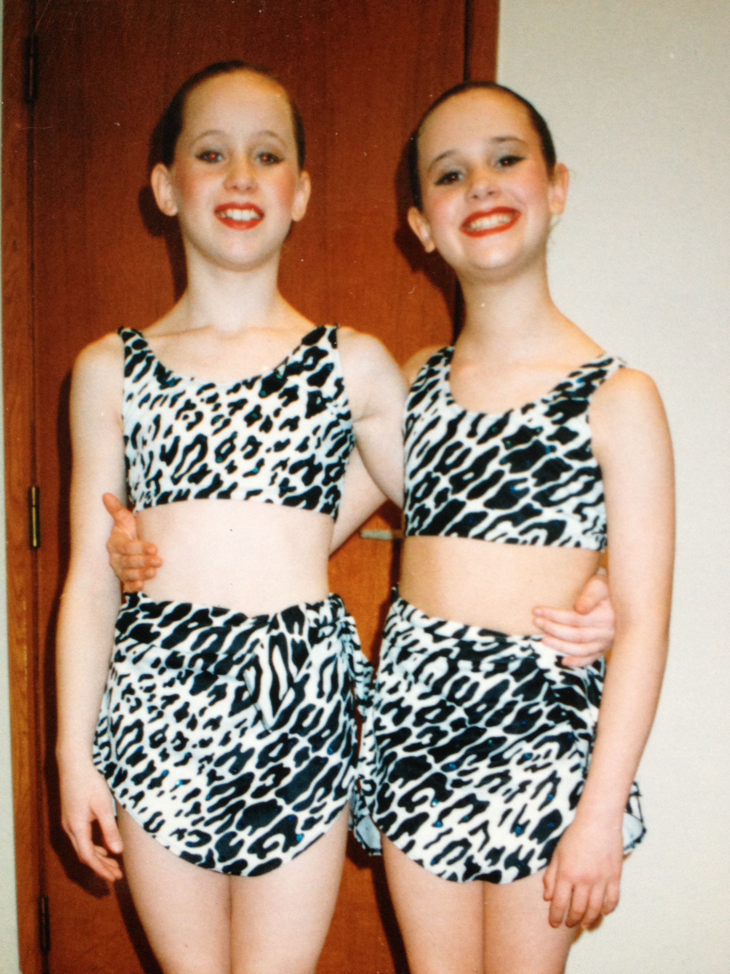Sarah and Hayley aged 10.JPG