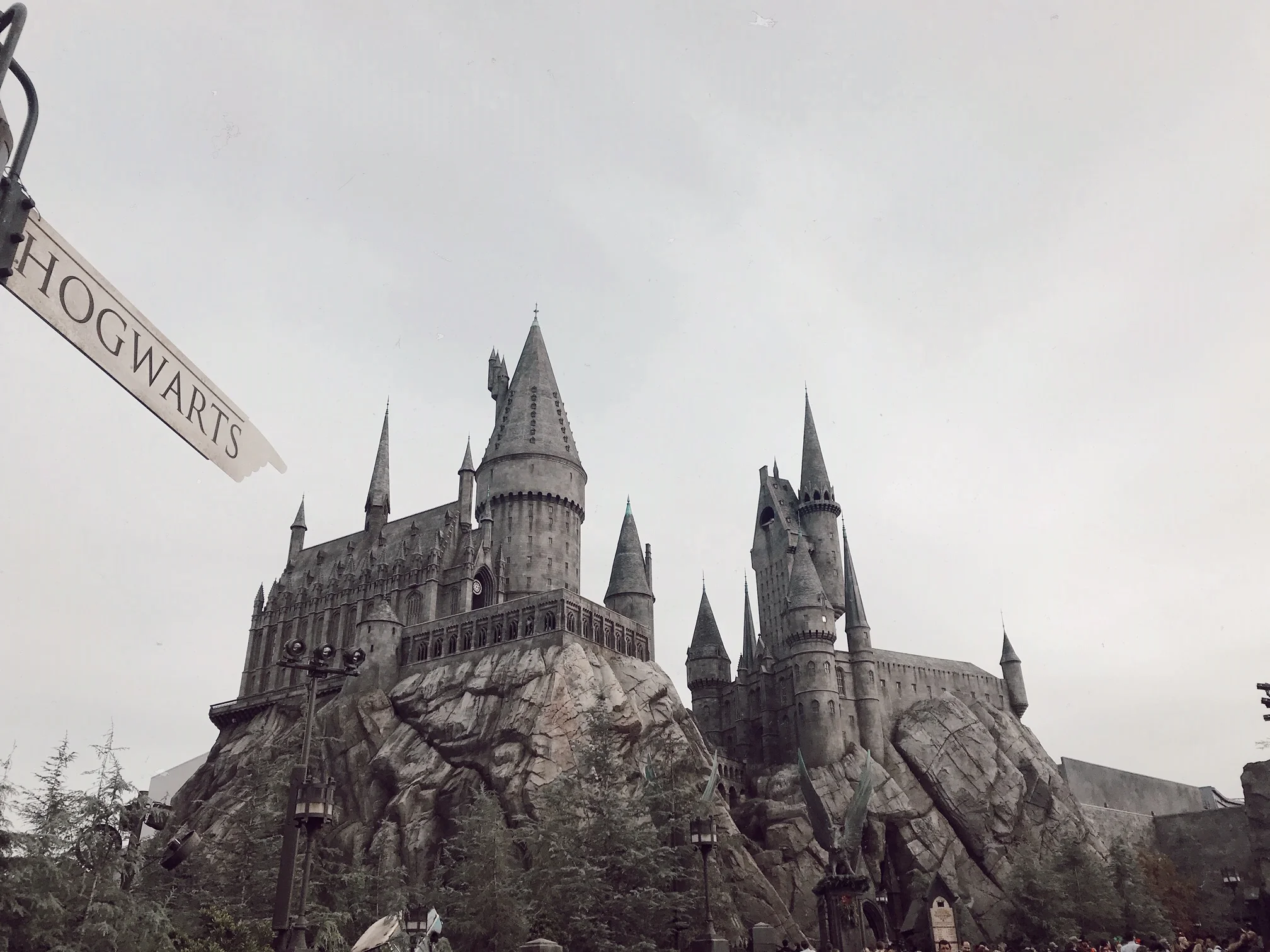 The Forbidden Journey ride is housed inside of Hogwarts