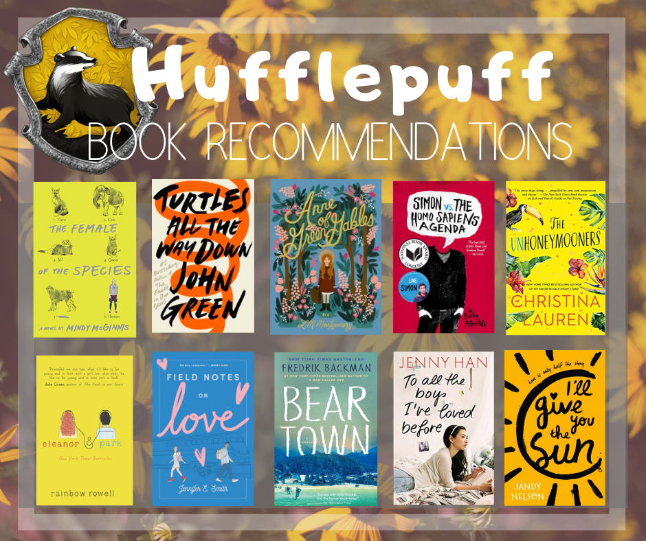 Hufflepuff book recs!