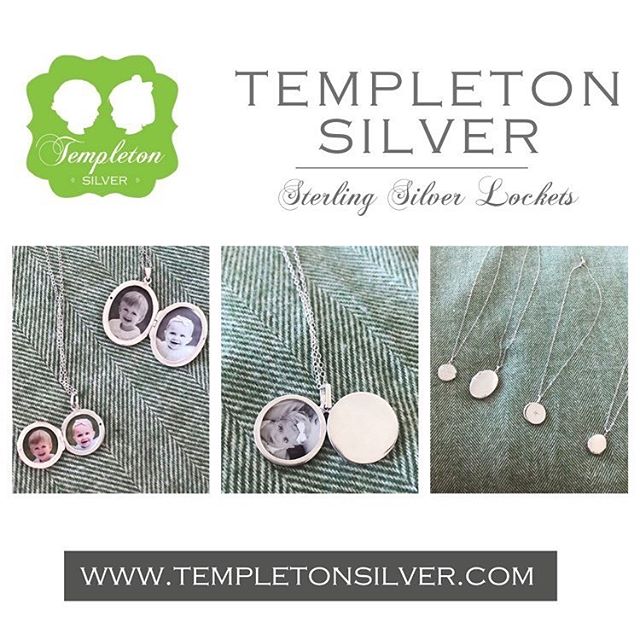 Small Shop Share!!!!! Have you seen @templetonsilver&rsquo;s new locket necklaces?  You can customize any locket with a black and white picture, color picture or no picture at all.  Today they are having a 25% off flash sale!  Use code Friday at chec