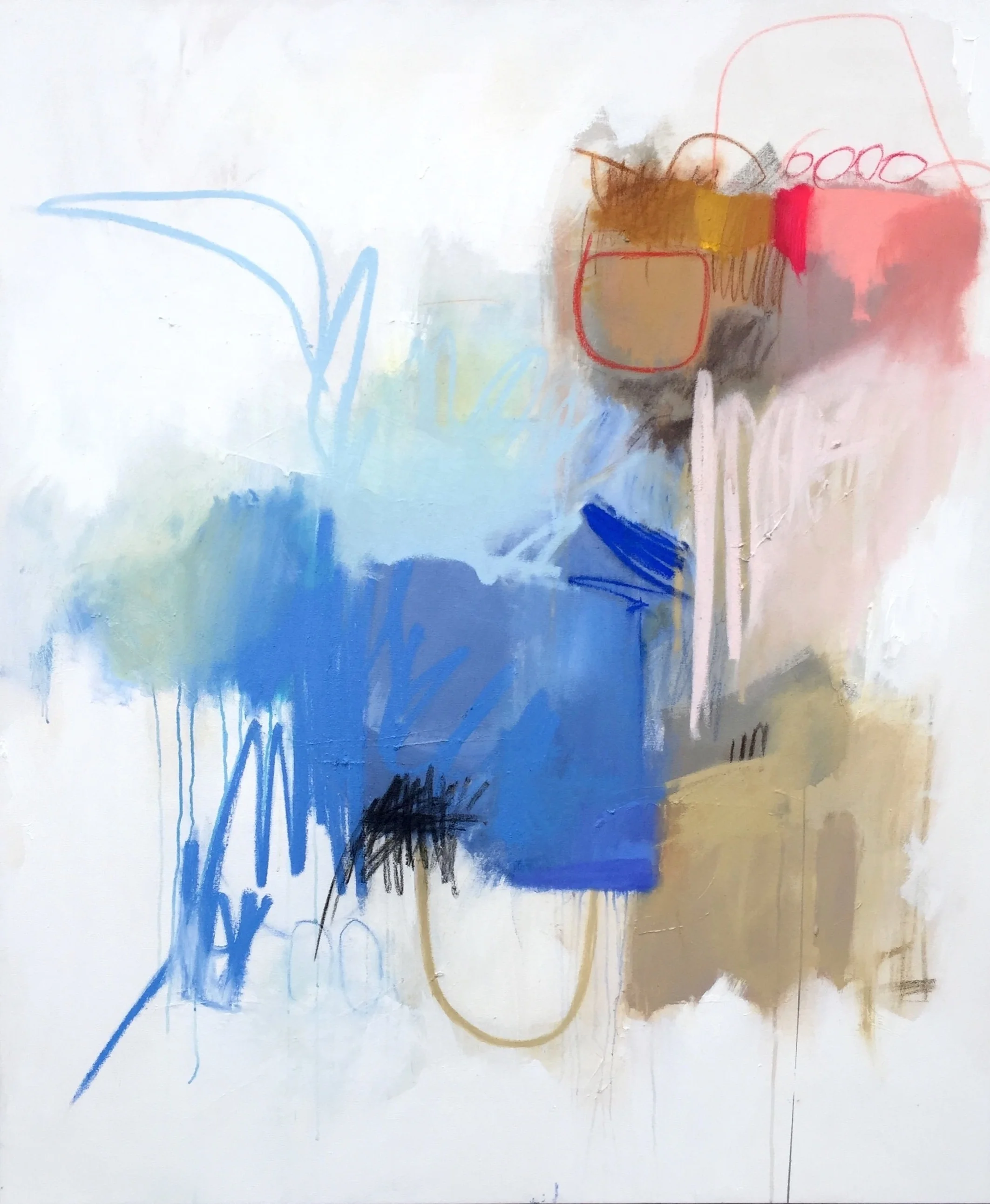 Hopeful , oil on canvas, 60x52, 2018, $5900