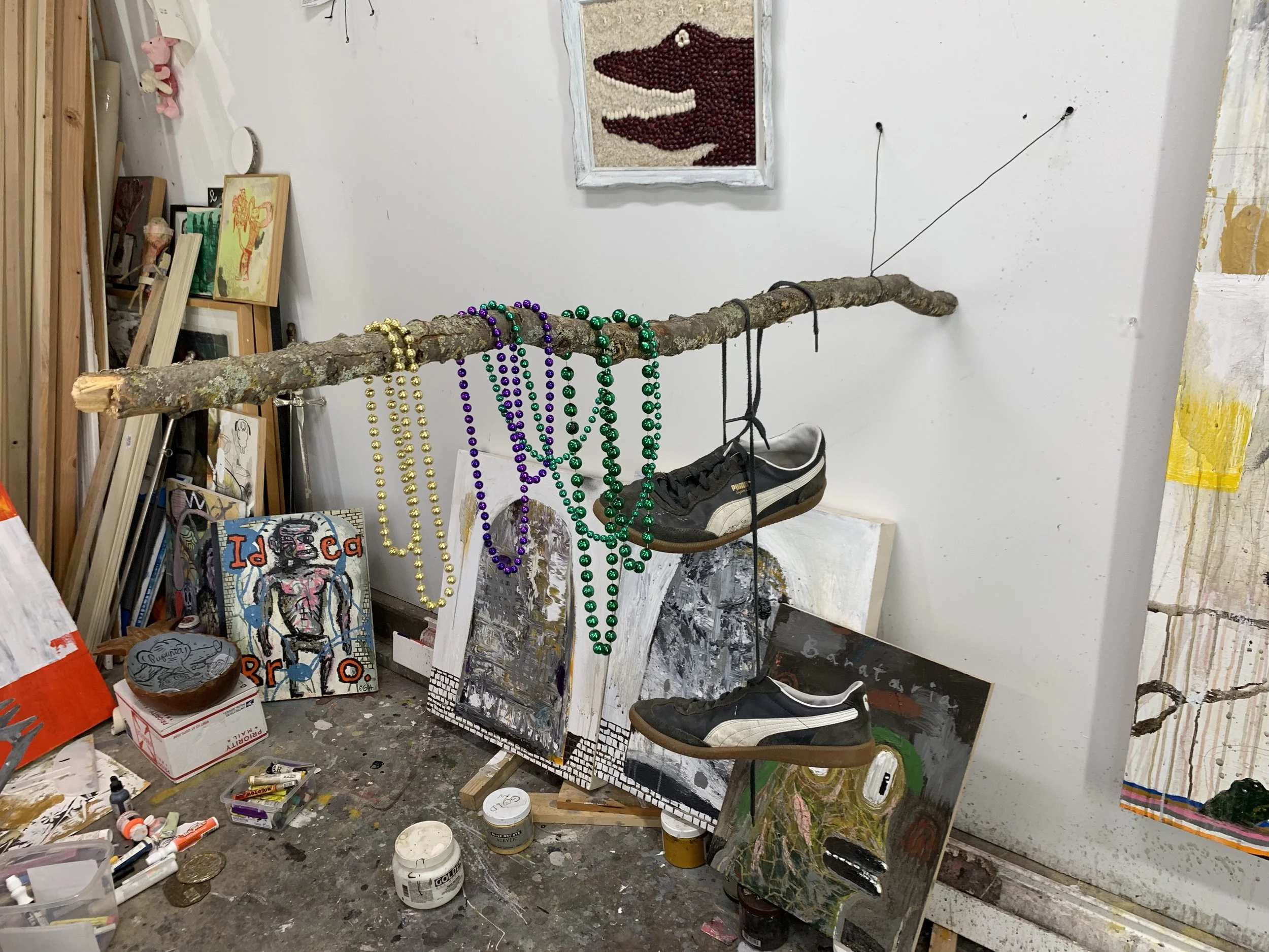 Work in progress, artist’s studio