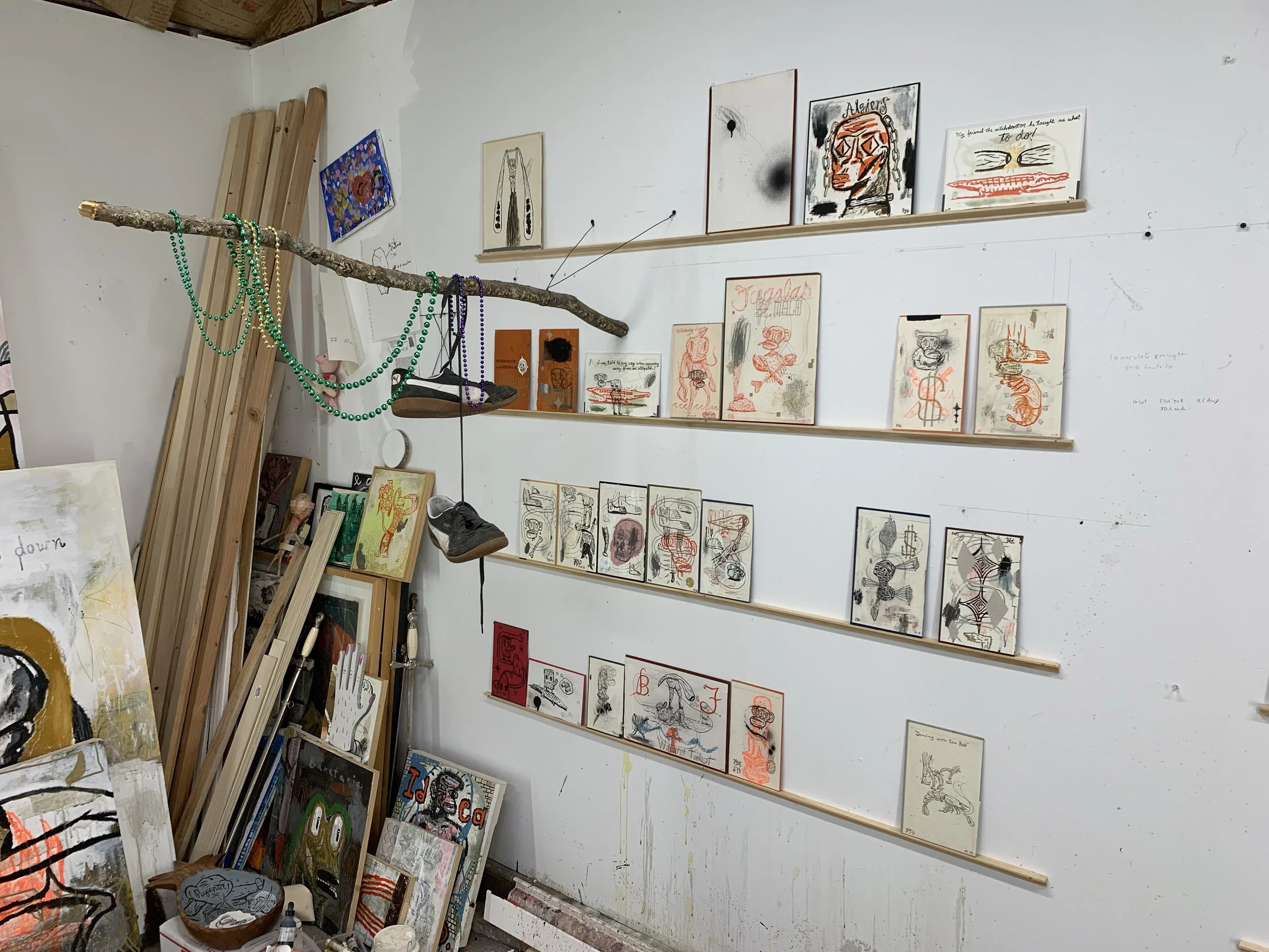Work in progress, artist's studio