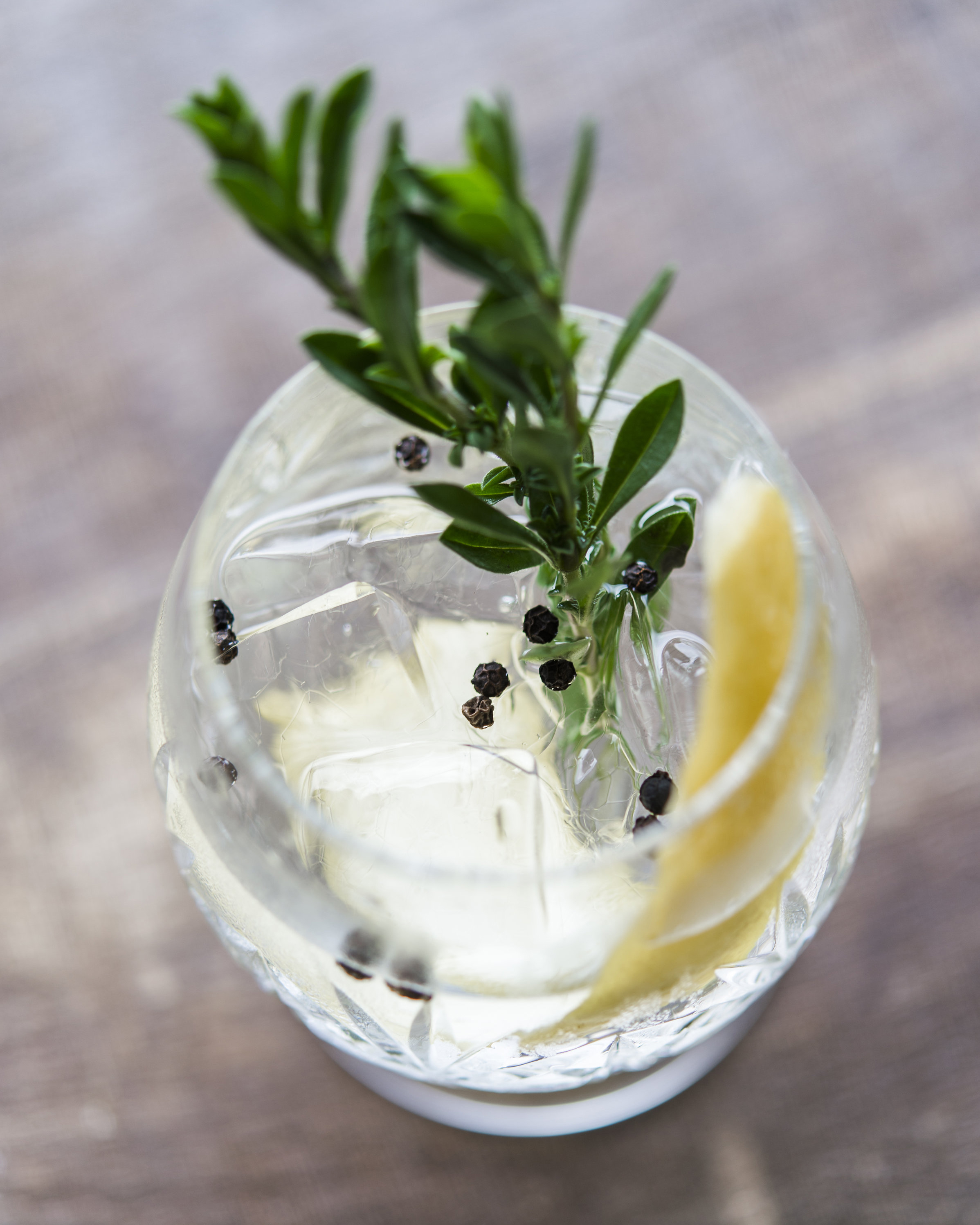 THE REMEDY fresh tarragon, citrus oils, tonic syrup, charged water, vodka