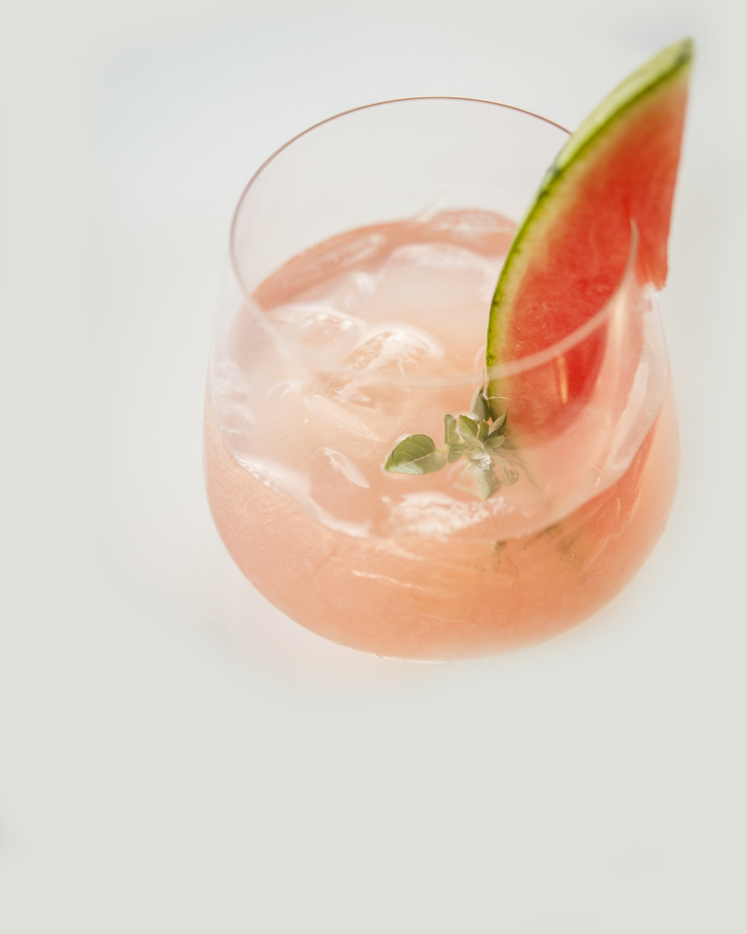 SUMMER SCHOOLED garden basil, fresh pressed watermelon and lime, simple syrup, white rum