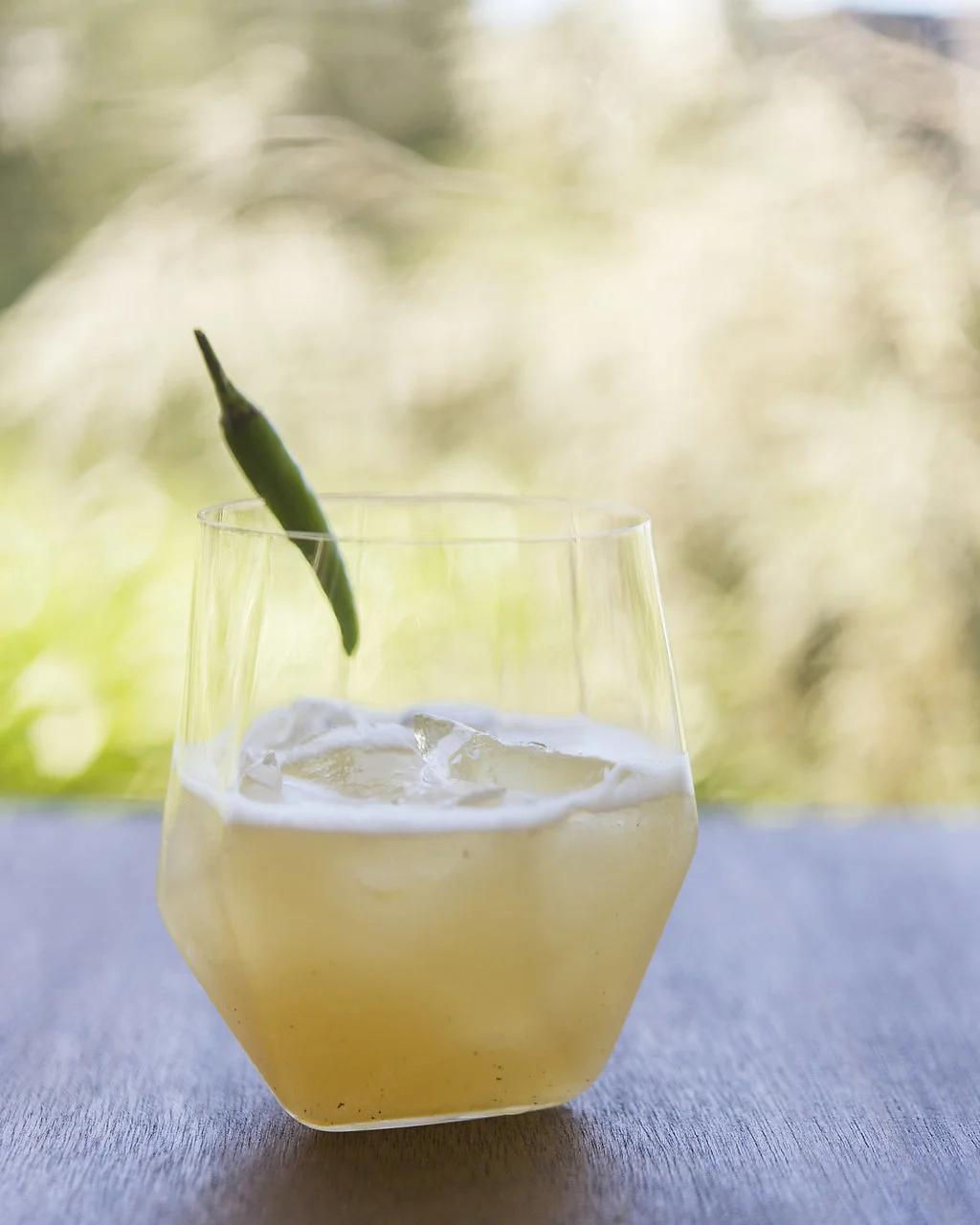 SMOKE & MIRRORS fresh pressed lime, grilled pineapple and jalapeno, cilantro, agave syrup, mezcal or tequila