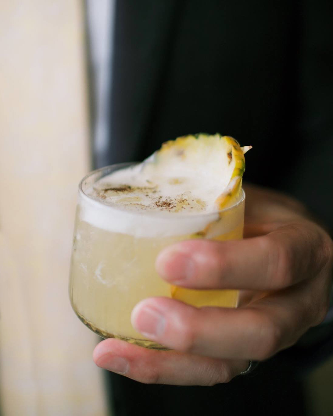 THE GOLDEN ONE fresh pressed pineapple and lemon, house vanilla syrup, reposado tequila