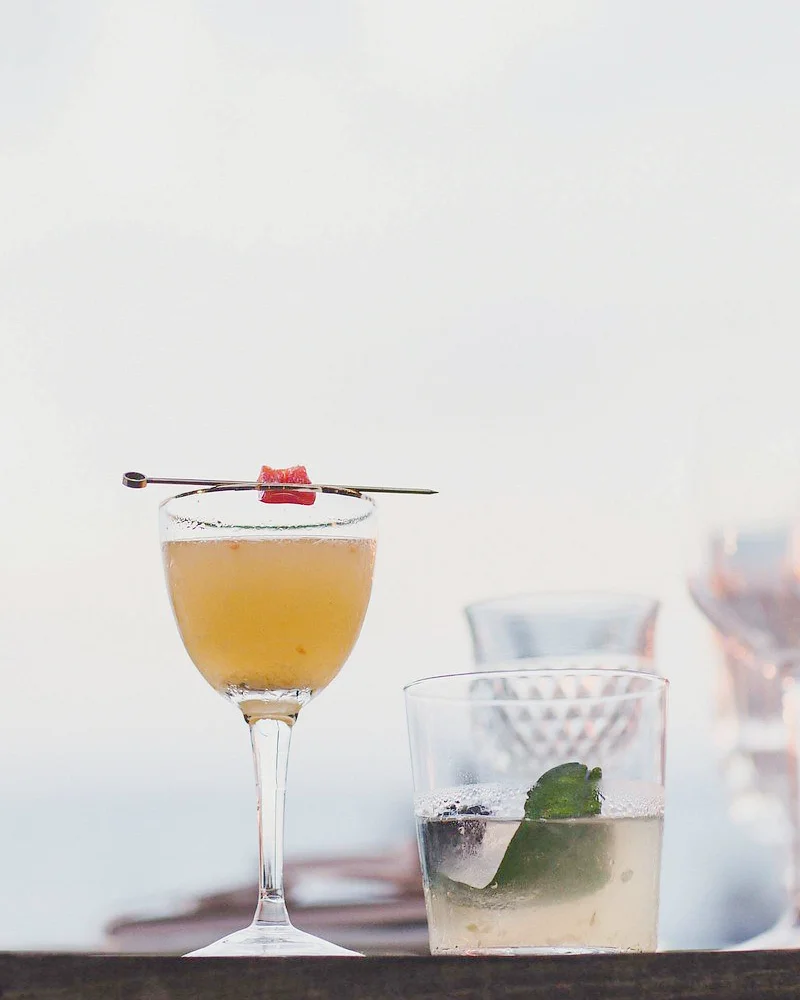 FIERY BELLE red & orange bell pepper, fresh pressed lime, lilikoi, agave syrup, pineapple hot sauce, reposado tequila