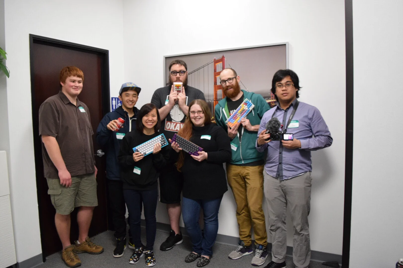 Group shot with some familiar faces (left to right, back to front): Josh (dotdash32), Joseph (jchan94), Brian (Quakemz), Matt (n3rdly), Huey (manofinterests), me, Rachel (Ambelie)
