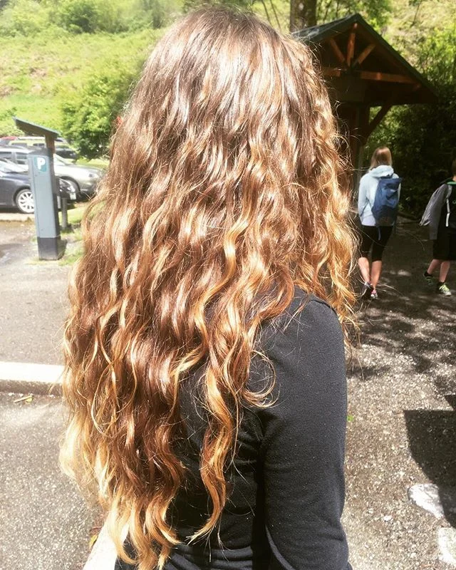 Gorgeous, touchable, natural spiral curls. Absolutely gorgeous. We love it!
.
So many women (&amp; men!!) have lovely textures like this hiding underneath heat treatments because of a lack of a good product to help that texture look it's best without