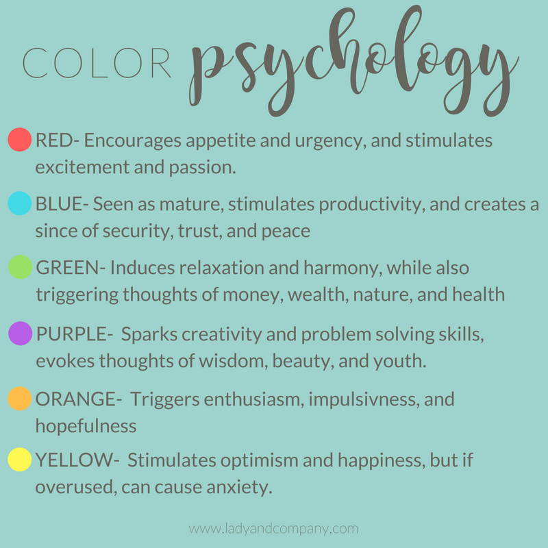 Psychology of color | Lady and Company Creative | Branding Breakdown