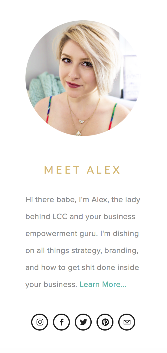 3 parts of an ultra sexy blog sidebar | lady and company creative