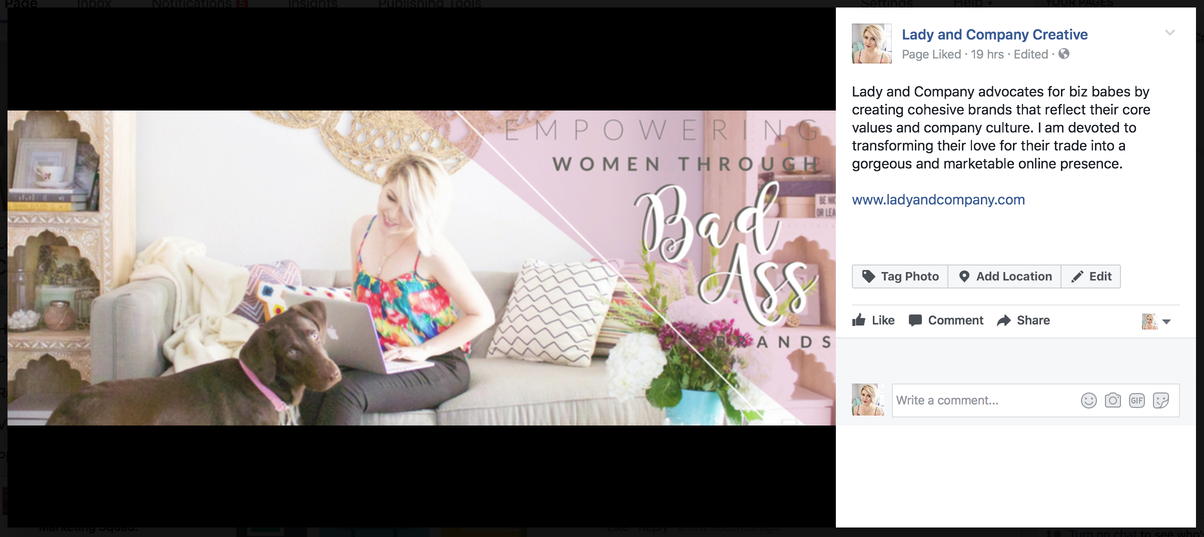 Optimize your Facebook Business Page | Lady and Company Creative
