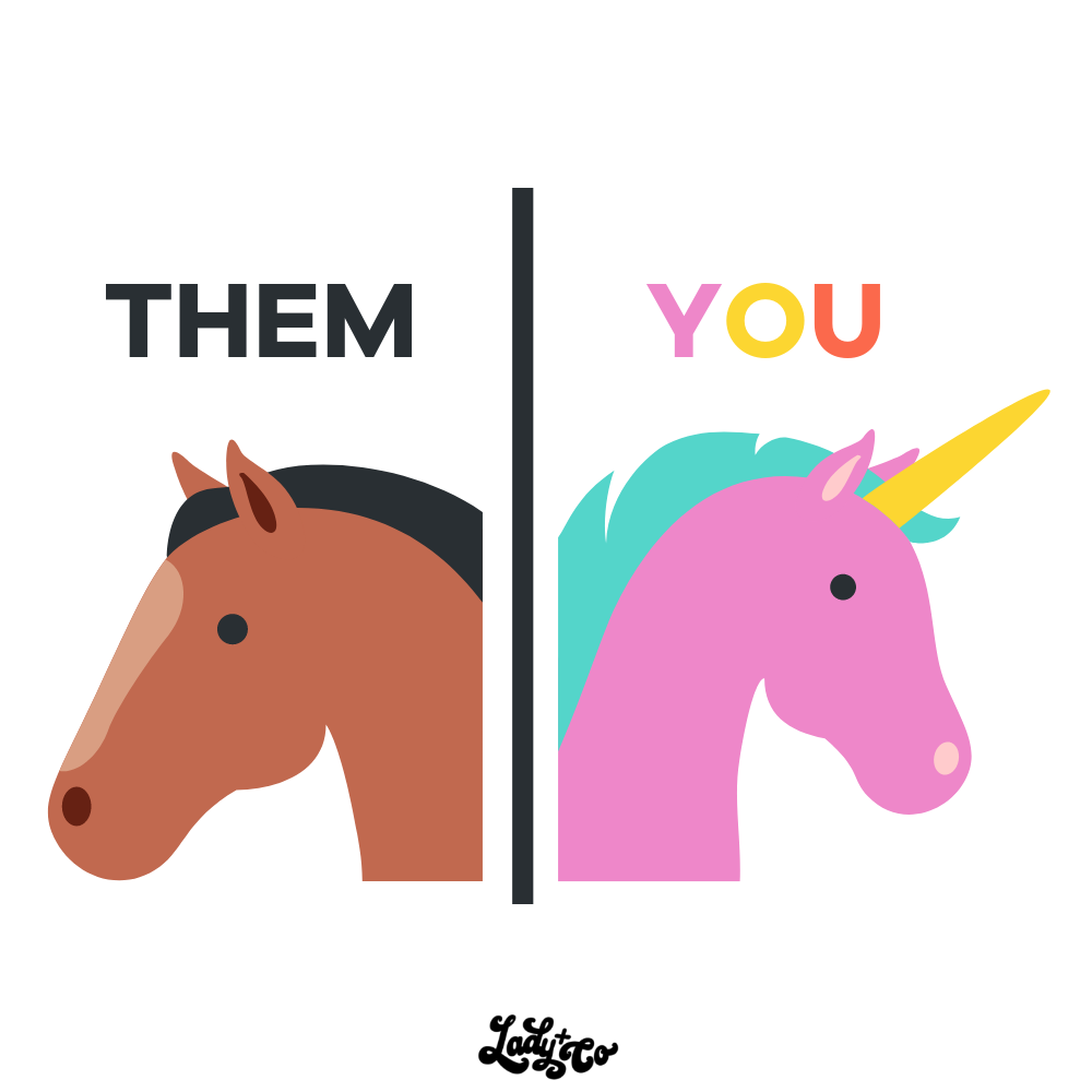 Hustle and heart will set your apart | Lady and Company Creative | Mantra