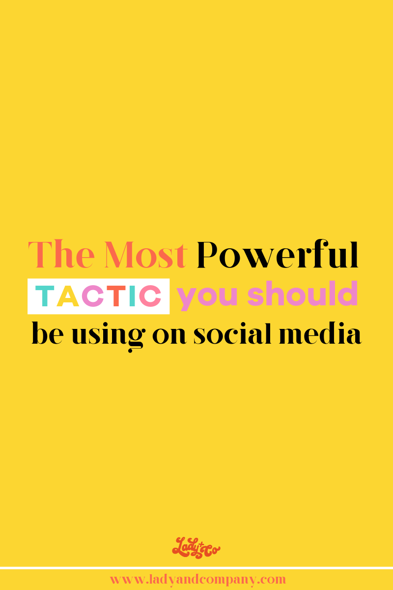 The Most Powerful Tactic You Should Be Using on Social Media | Everyone loves a good story. Your social media feed is an opportunity to tell your brand story. | Lady and Company Creative | Alex Lawless, Brand and Business Strategist | Post Author: Ashley Burnside | #socialmediatips #socialmediacontent #brandstory #brandstorytelling #socialmediamarketing