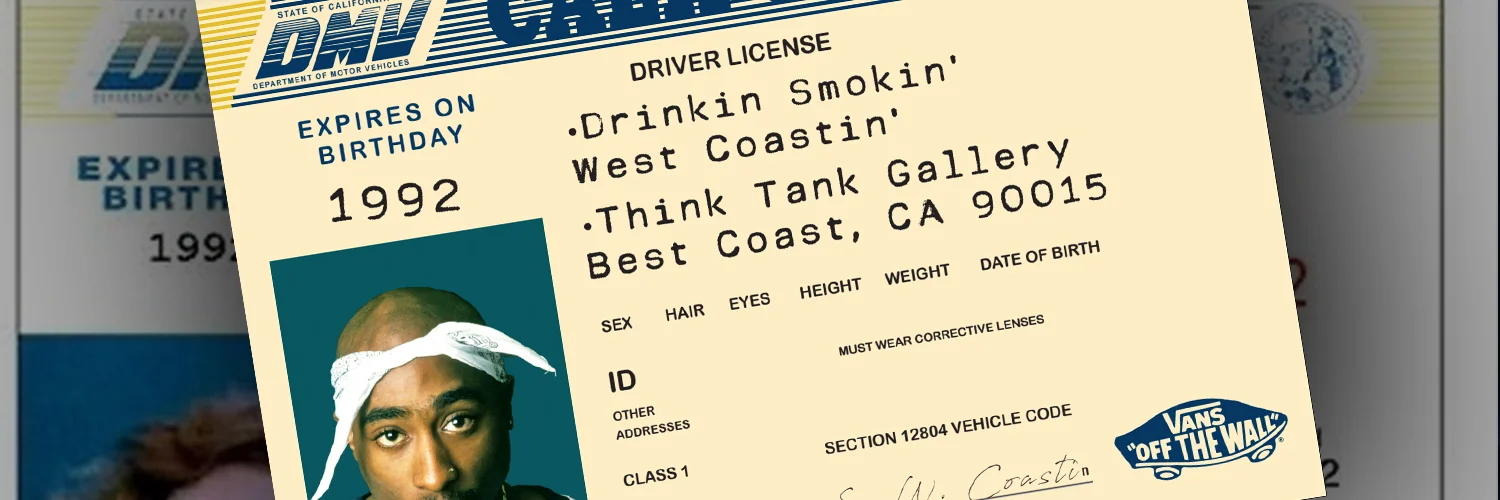 Our photobooths are always immersive. Near the DMV line is a "no smiling allowed," share-to-social photobooth that puts you and your friends on a 1992 CA Driver's License.