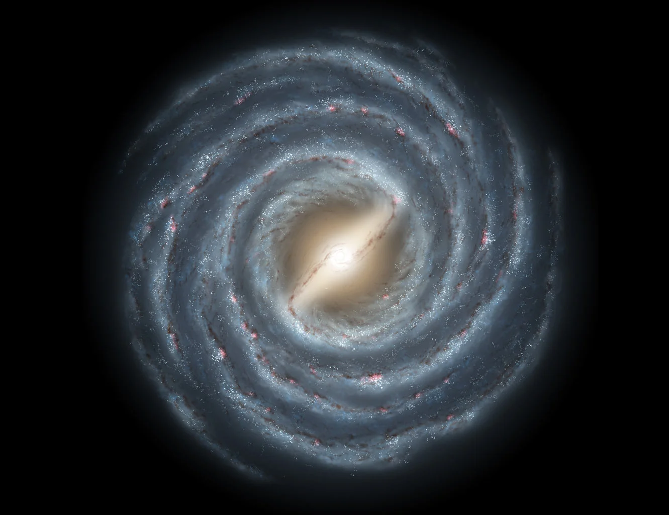 Artist's depiction of the Milky Way Galaxy.
