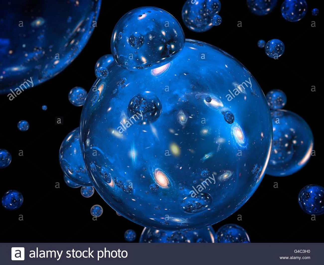 Artist's depiction of the multi-verse.