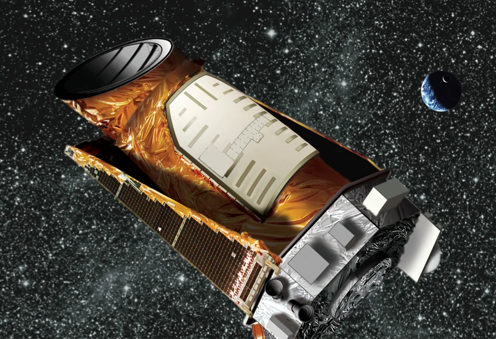 Artist's depiction of the Kepler space telescope.